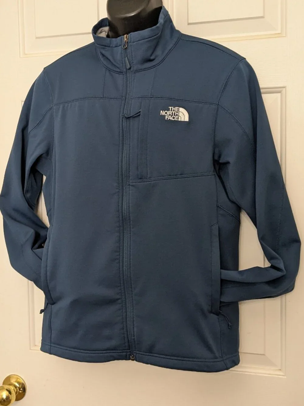 The North Face Men's Glacier Full Zip Fleece Jacket Size S Blue .